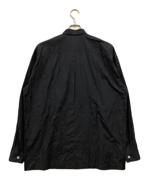 ISSEY MIYAKE MEN（イッセイミヤケメン）ISSEY MIYAKE MEN (イッセイミヤケメン) カッタウェイ フロントプリーツシャツ ブラック サイズ:XLの古着・服飾アイテム
