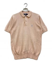 POLO RALPH LAUREN（ポロ・ラルフローレン）の古着「ニットポロシャツ」｜ピンク