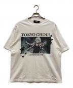 P.N.UNDERGROUND×東京喰種サイコ・ネーション・アンダーグラウンド×トーキョーグール）の古着「鈴屋什造 ダメージTEE」｜ホワイト