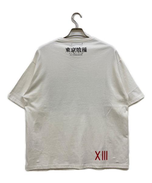 P.N.UNDERGROUND（サイコ・ネーション・アンダーグラウンド）P.N.UNDERGROUND (サイコ・ネーション・アンダーグラウンド) 東京喰種 (トーキョーグール) 鈴屋什造 ダメージTEE ホワイト サイズ:Ｍ 未使用品の古着・服飾アイテム