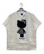 TRIPPY MIKIO ART×HELLO KITTYトリッピーミキオアート×ハローキティ）の古着「HELLO KITTY DOTS ONEPIECE Tee」｜ホワイト