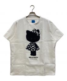 TRIPPY MIKIO ART×HELLO KITTY（トリッピーミキオアート×ハローキティ）の古着「HELLO KITTY DOTS ONEPIECE Tee」｜ホワイト