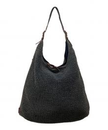 LAUREN RALPH LAUREN（ローレンラルフローレン）の古着「メッシュワンショルダーバッグ」｜グレー