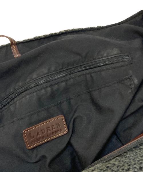 LAUREN RALPH LAUREN（ローレンラルフローレン）LAUREN RALPH LAUREN (ローレンラルフローレン) メッシュワンショルダーバッグ グレーの古着・服飾アイテム