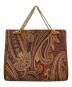A VACATION（ア ヴァケーション）の古着「ペイズリーパターン チェーンハンドバッグ」｜ブラウン