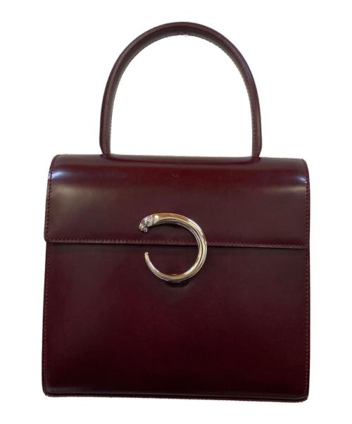 Cartier（カルティエ）Cartier (カルティエ) パンテール 2WAYレザーショルダーバッグ ボルドーの古着・服飾アイテム
