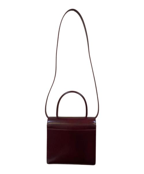 Cartier（カルティエ）Cartier (カルティエ) パンテール 2WAYレザーショルダーバッグ ボルドーの古着・服飾アイテム