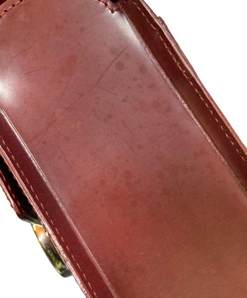 Cartier（カルティエ）Cartier (カルティエ) パンテール 2WAYレザーショルダーバッグ ボルドーの古着・服飾アイテム