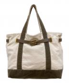 SITA PARANTICAシータパランティカ）の古着「トートバッグ」｜カーキ×ベージュ
