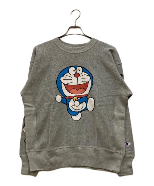 Champion REVERSE WEAVE（チャンピオン リバース ウィーブ）Champion REVERSE WEAVE (チャンピオン リバース ウィーブ) BEAMS JAPAN (ビームスジャパン) ドラえもん (ドラエモン) リバースウィーブスウェット グレー サイズ:Ｍ 未使用品の古着・服飾アイテム