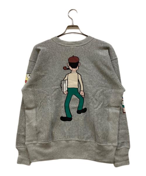 Champion REVERSE WEAVE（チャンピオン リバース ウィーブ）Champion REVERSE WEAVE (チャンピオン リバース ウィーブ) BEAMS JAPAN (ビームスジャパン) ドラえもん (ドラエモン) リバースウィーブスウェット グレー サイズ:Ｍ 未使用品の古着・服飾アイテム