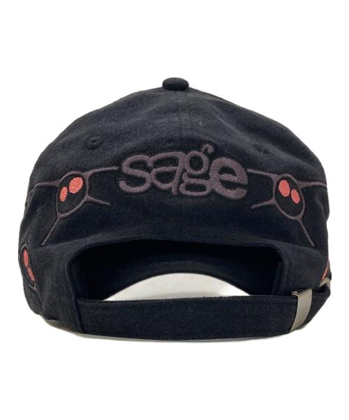 sage（セージ）sage (セージ) 5ageboy Cellular 6 Panel Cap ブラックの古着・服飾アイテム