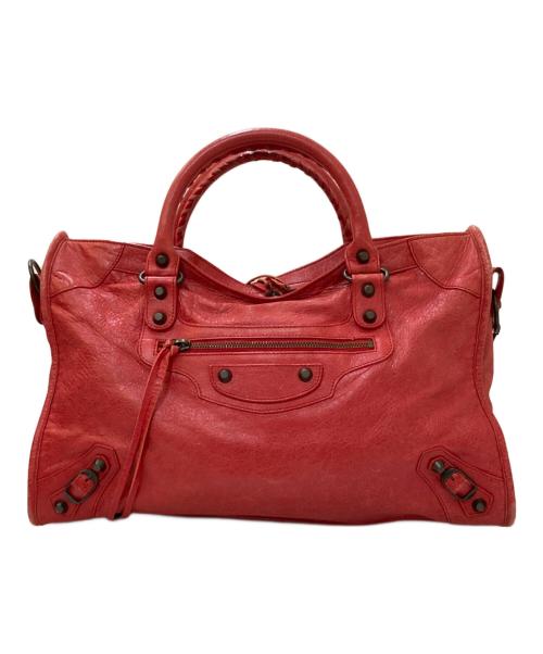 BALENCIAGA（バレンシアガ）BALENCIAGA (バレンシアガ) The City 2way Bag レッドの古着・服飾アイテム