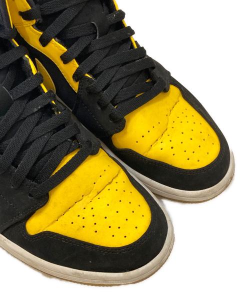 NIKE（ナイキ）NIKE (ナイキ) Air Jordan 1 Retro ブラック×イエロー サイズ:28㎝の古着・服飾アイテム