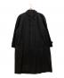 COMME des GARCONS HOMME DEUX（コムデギャルソン オム ドゥ）の古着「チェック ウールステンカラーコート」｜ブラック