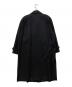 COMME des GARCONS HOMME DEUX (コムデギャルソン オム ドゥ) チェック ウールステンカラーコート ブラック サイズ:Ｍ：35000円