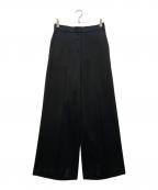 theory luxeセオリーリュクス）の古着「アセテートワイドパンツ」｜ブラック
