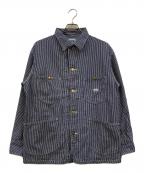 LEEリー）の古着「ヒッコリーカバーオール」｜ホワイト×ブルー