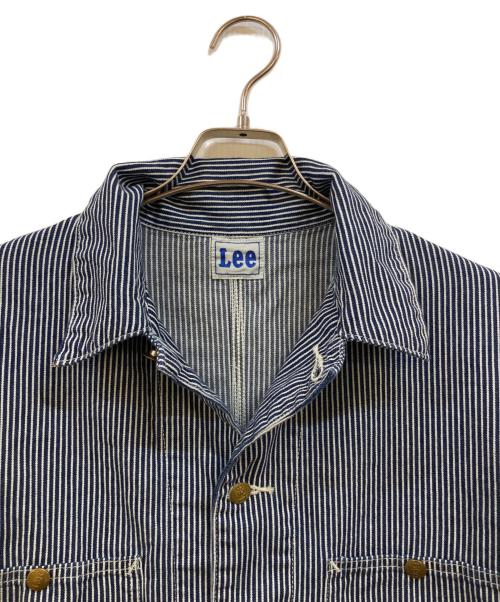 LEE（リー）LEE (リー) ヒッコリーカバーオール ホワイト×ブルー サイズ:Ｍの古着・服飾アイテム
