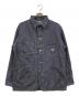 LEE（リー）の古着「ヒッコリーカバーオール」｜ホワイト×ブルー