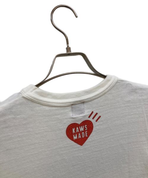HUMAN MADE（ヒューマンメイド）HUMAN MADE (ヒューマンメイド) KAWS (カウズ) KAWS MADE GRAPHIC T SHIRTS ホワイト サイズ:Ｍの古着・服飾アイテム