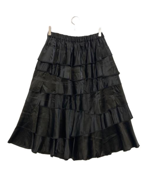 COMME des GARCONS（コムデギャルソン）COMME des GARCONS (コムデギャルソン) acetate tiered skirt ブラック サイズ:Mの古着・服飾アイテム