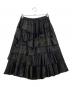 COMME des GARCONS（コムデギャルソン）の古着「acetate tiered skirt」｜ブラック