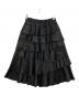 COMME des GARCONS (コムデギャルソン) acetate tiered skirt ブラック サイズ:M：20000円