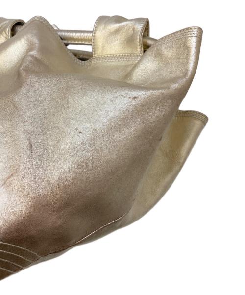 LOEWE（ロエベ）LOEWE (ロエベ) ナッパアイレ アナグラム レザーハンドバッグ スモール ゴールドの古着・服飾アイテム