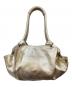 LOEWE (ロエベ) ナッパアイレ アナグラム レザーハンドバッグ スモール ゴールド：20000円