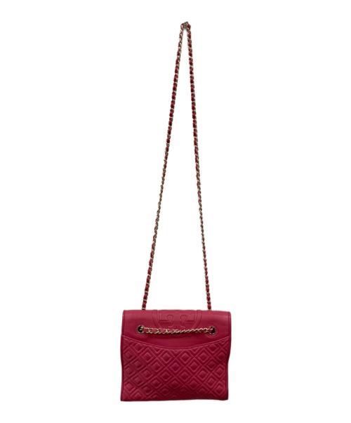 TORY BURCH（トリーバーチ）TORY BURCH (トリーバーチ) チェーンレザーショルダーバッグ ピンクの古着・服飾アイテム