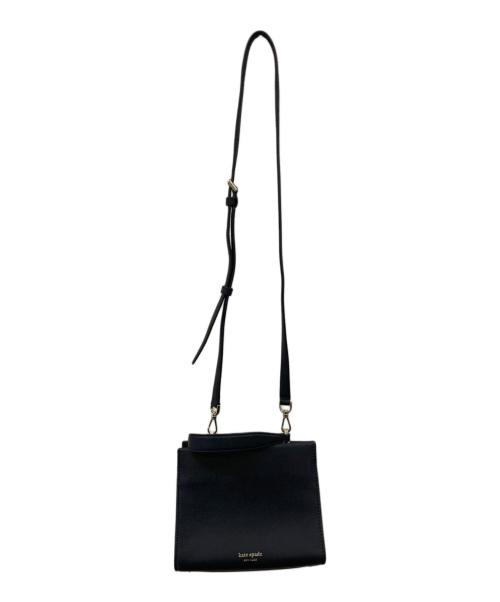 Kate Spade（ケイトスペード）Kate Spade (ケイトスペード) ハートスタッズ 2WAYレザーショルダーバッグ ブラックの古着・服飾アイテム