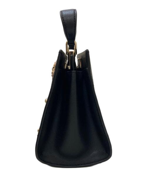 Kate Spade（ケイトスペード）Kate Spade (ケイトスペード) ハートスタッズ 2WAYレザーショルダーバッグ ブラックの古着・服飾アイテム