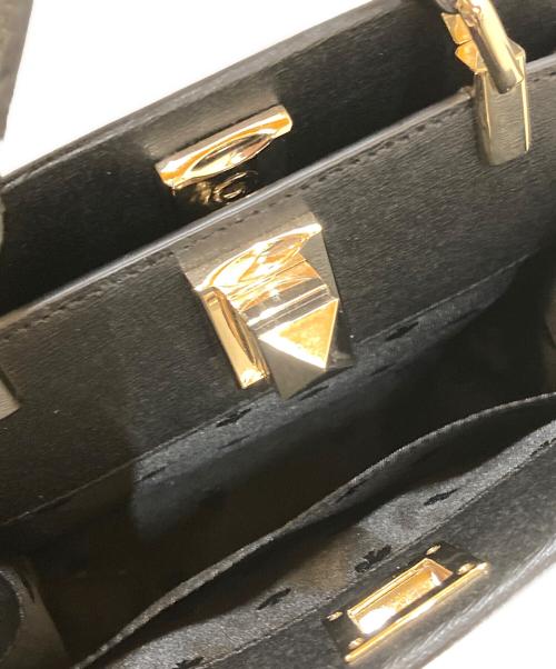 Kate Spade（ケイトスペード）Kate Spade (ケイトスペード) ハートスタッズ 2WAYレザーショルダーバッグ ブラックの古着・服飾アイテム