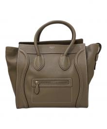 CELINE（セリーヌ）の古着「ラゲージ ミニ レザートートバッグ」｜ブラウン