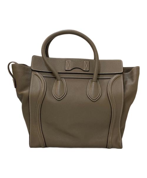 CELINE（セリーヌ）CELINE (セリーヌ) ラゲージ ミニ レザートートバッグ ブラウンの古着・服飾アイテム
