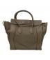 CELINE (セリーヌ) ラゲージ ミニ レザートートバッグ ブラウン：110000円