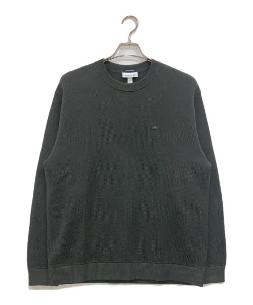 LACOSTE（ラコステ）LACOSTE (ラコステ) ワントーン ロングスリーブカットソー カーキ サイズ:S 未使用品の古着・服飾アイテム