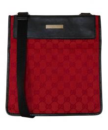 GUCCI（グッチ）の古着「GGキャンバス ショルダーバッグ」｜レッド