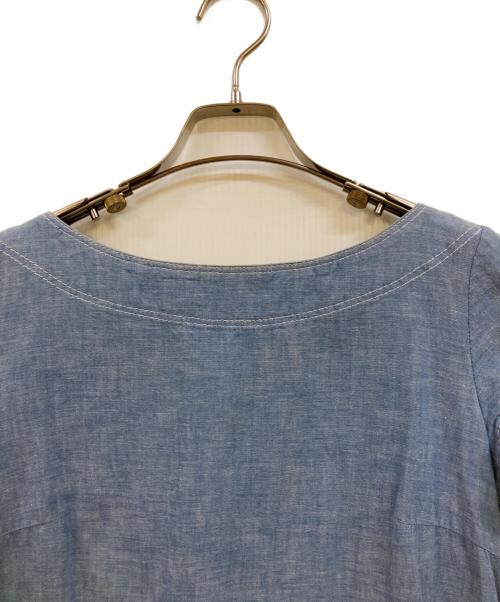 sacai（サカイ）sacai (サカイ) 異素材ドッキング シャンブレーワンピース ブルー サイズ:2の古着・服飾アイテム