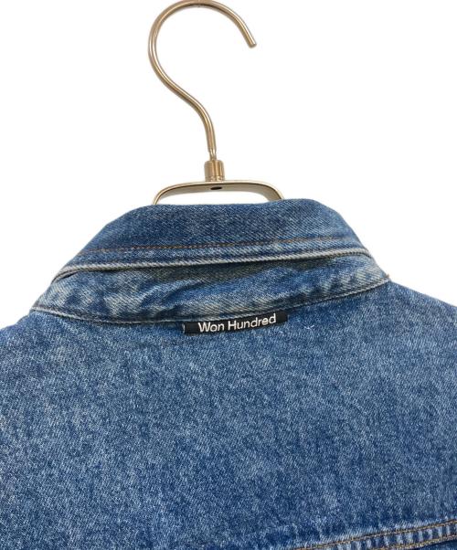 WON HUNDRED（ウォンハンドレッド）WON HUNDRED (ウォンハンドレッド) デザインデニムジャケット ブルー サイズ:34の古着・服飾アイテム