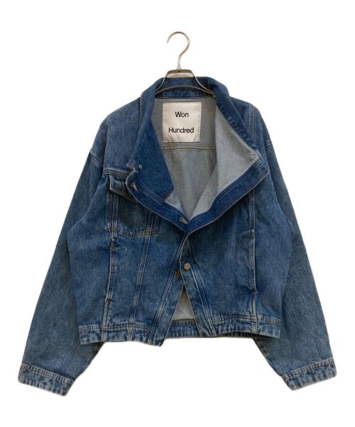 WON HUNDRED（ウォンハンドレッド）WON HUNDRED (ウォンハンドレッド) デザインデニムジャケット ブルー サイズ:34の古着・服飾アイテム