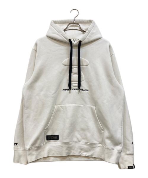 Aape BY A BATHING APE（エーエイプ バイ アベイシングエイプ）AAPE BY A BATHING APE (エーエイプ バイ アベイシングエイプ) プルオーバーパーカー ホワイト サイズ:XXLの古着・服飾アイテム