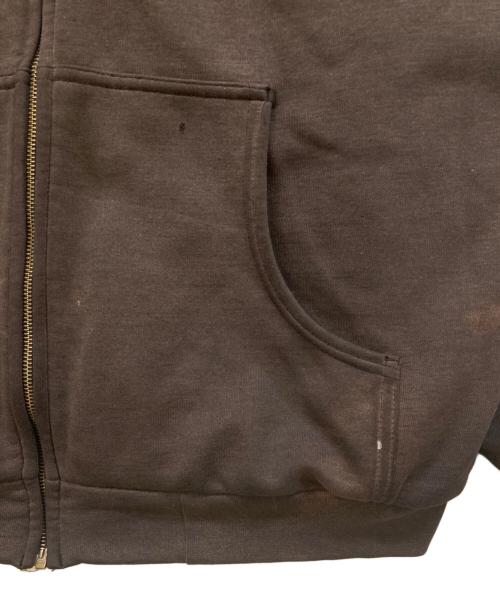 CarHartt（カーハート）CarHartt (カーハート) ZIP UP HOODIE PARKA ブラウン サイズ:XLの古着・服飾アイテム