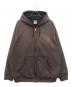 CarHartt（カーハート）の古着「ZIP UP HOODIE PARKA」｜ブラウン