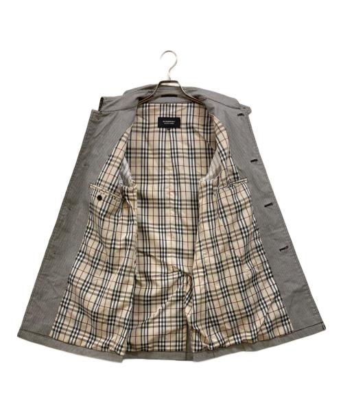 BURBERRY BLACK LABEL（バーバリーブラックレーベル）BURBERRY BLACK LABEL (バーバリーブラックレーベル) 裏地ノバチェック トレンチコート ブラック サイズ:Ｍの古着・服飾アイテム