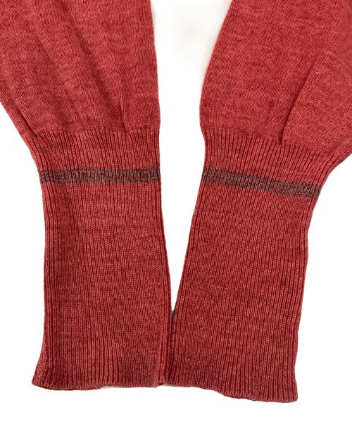 Vivienne Westwood RED LABEL（ヴィヴィアンウエストウッドレッドレーベル）Vivienne Westwood RED LABEL (ヴィヴィアンウエストウッドレッドレーベル) オーブボタン ニットカーディガン レッド サイズ:3の古着・服飾アイテム