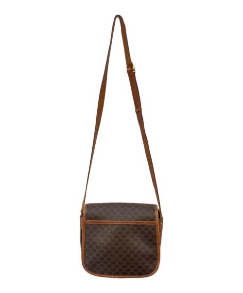 CELINE（セリーヌ）CELINE (セリーヌ) マカダム柄 PVC ショルダーバッグ ブラウンの古着・服飾アイテム