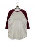 stussy (ステューシー) ラグランTシャツ レッド×ホワイト サイズ:S：5000円