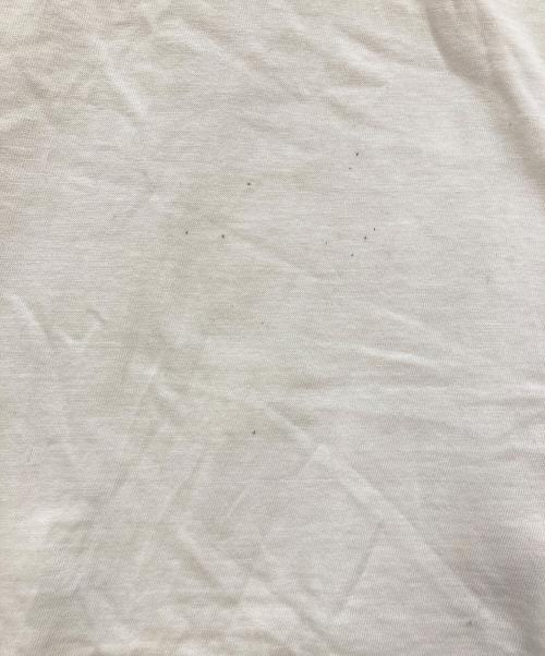 Champion（チャンピオン）Champion (チャンピオン) 60s 染み込みプリントリンガーTシャツ ホワイト×イエロー サイズ:XLの古着・服飾アイテム